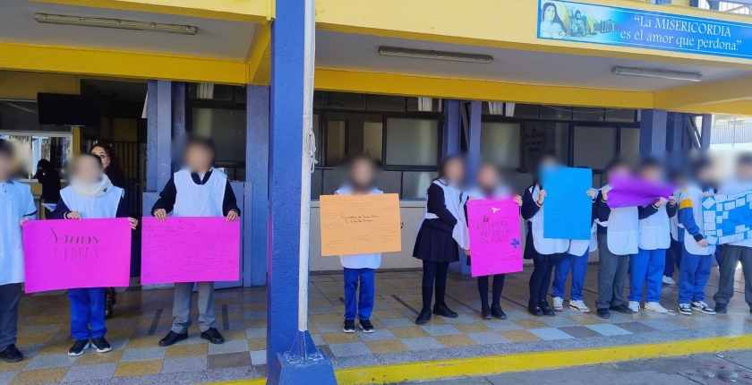 Nuestros/as estudiantes realizan una intervención por el Día Contra la Trata de Personas
